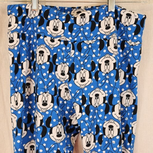 LuLaRoe Minnie Mouse Print Leggings TC Comfortable Stretch Disney Fan Favorite - Picture 4 of 10